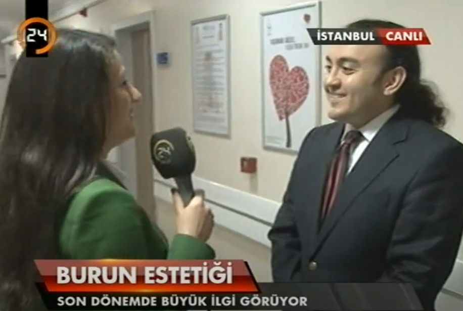 Op. Dr. Deniz Küçükkaya 3 Ocak 2014’te Kanal 24 / Burun Estetiği…